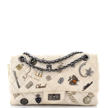 Chanel Lucky Charms Reissue 2.55 Flap Bag Quilted Aged Calfskin 225