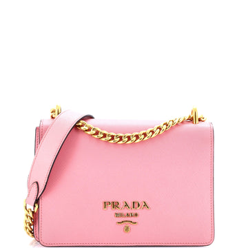 Prada Chain Flap Bag Saffiano Leather Small