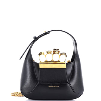 Alexander McQueen Jewelled Hobo Leather Mini