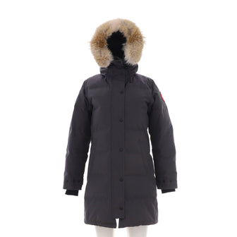 Canada Goose Women's Shelburne Parka Quilted Polyester Blend with Down and Fur
