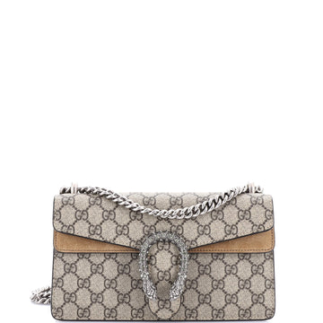 Gucci Dionysus Bag GG Coated Canvas with Crystal Embellished Metal Small
