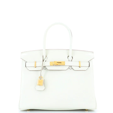 Hermes Birkin Handbag Light Togo with Gold Hardware 30