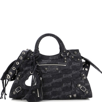 Balenciaga Neo Cagole City Bag BB Denim Medium