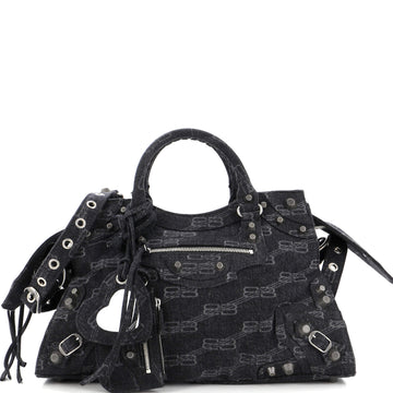 Balenciaga Neo Cagole City Bag BB Denim Medium