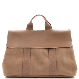 Hermes Valparaiso Bag Toile and Leather MM