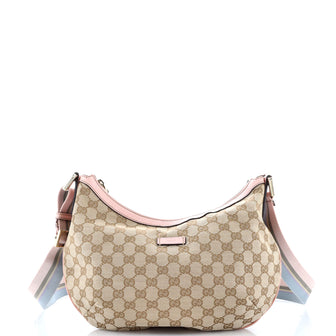 Gucci Half  Moon Crossbody GG Canvas Medium