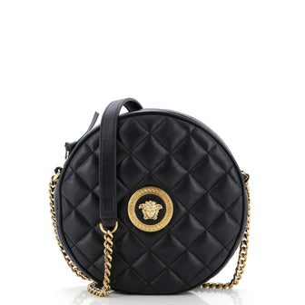 Versace Medusa Icon Camera Bag Quilted Leather Small