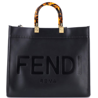 Fendi Sunshine Shopper Tote Leather Medium