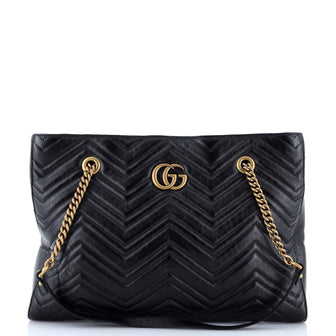 Gucci GG Marmont Zip Tote Matelasse Leather Medium