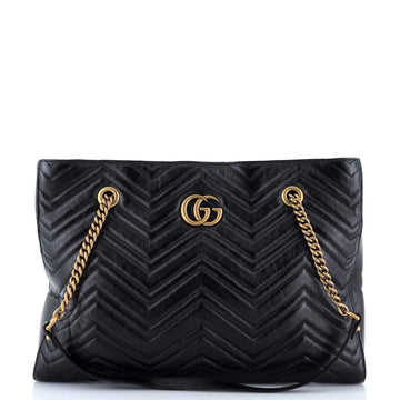 Gucci GG Marmont Zip Tote Matelasse Leather Medium