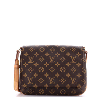 Louis Vuitton Musette Tango Handbag Monogram Canvas
