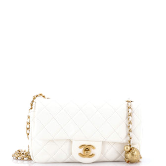 Chanel Pearl Crush Flap Bag Quilted Lambskin Mini