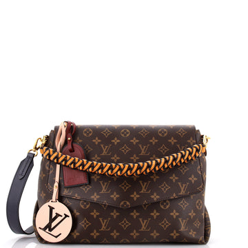 Louis Vuitton Braided Handle Beaubourg Handbag Monogram Canvas MM