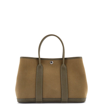 Hermes Garden Party Tote Toile and Leather 30