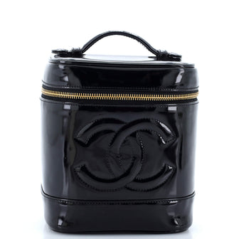 Chanel Vintage Timeless Cosmetic Case Patent Tall
