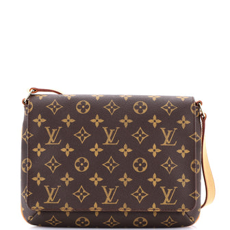 Louis Vuitton Musette Tango Handbag Monogram Canvas