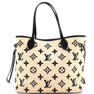 Louis Vuitton Neverfull NM Tote By The Pool Monogram Raffia MM