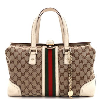 Gucci Treasure Boston Bag GG Canvas Large