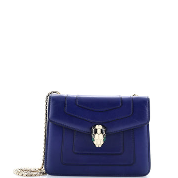 Bvlgari Serpenti Forever Square Shoulder Bag Leather Small