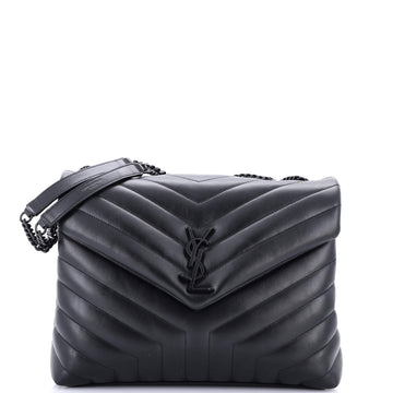 Saint Laurent Loulou Shoulder Bag Matelasse Chevron Leather Medium