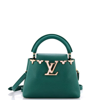 Louis Vuitton Capucines Bag Leather with Embellished Detail Mini