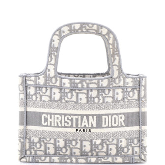 Christian Dior Book Tote Oblique Canvas Mini