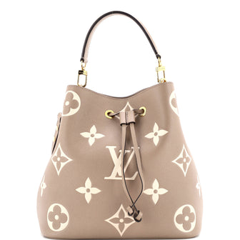Louis Vuitton NeoNoe Handbag Bicolor Monogram Empreinte Giant MM