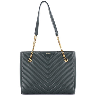 Saint Laurent Tribeca Shopping Tote Matelasse Chevron Leather Medium