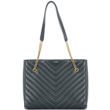 Saint Laurent Tribeca Shopping Tote Matelasse Chevron Leather Medium