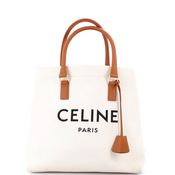 Celine Horizontal Cabas Tote Canvas with Leather Small
