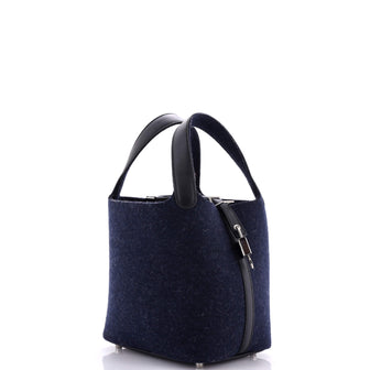 Hermes Picotin Lock Bag Felt with Leather PM