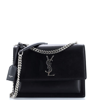 Saint Laurent Sunset Crossbody Bag Leather Medium