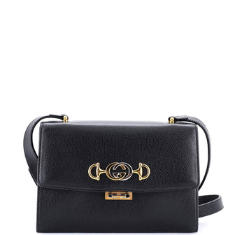 Gucci Zumi Flap Shoulder Bag Leather Small