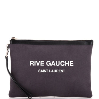 Saint Laurent Rive Gauche Pouch Canvas