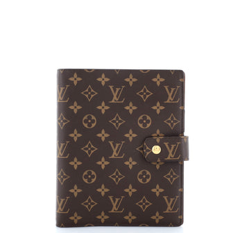 Louis Vuitton Ring Agenda Cover Monogram Canvas GM