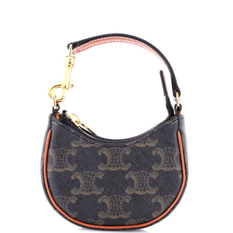 Celine Ava Bag Triomphe Coated Canvas Micro