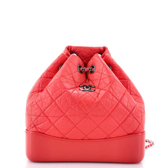 Chanel Gabrielle Backpack Quilted Calfskin Small