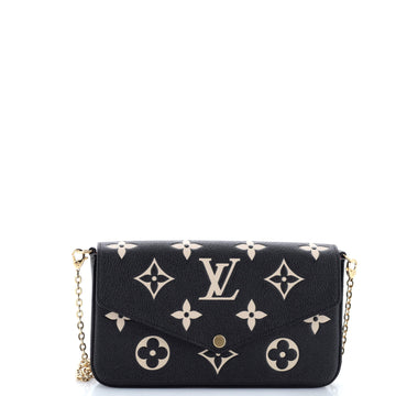 Louis Vuitton Felicie Pochette Bicolor Monogram Empreinte Giant
