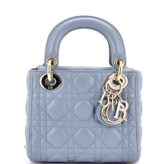 Christian Dior Lady Dior Bag Cannage Quilt Lambskin Mini