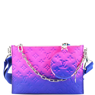 Louis Vuitton Trio Pouch Messenger Bag Limited Edition Illusion Monogram Taurillon Leather
