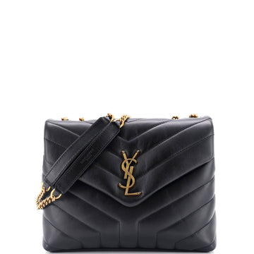 Saint Laurent Loulou Shoulder Bag Matelasse Chevron Leather Small