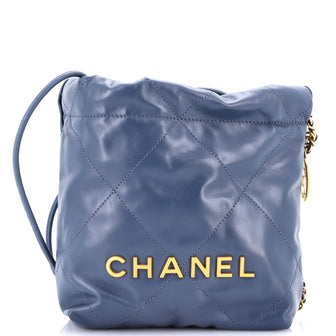 Chanel 22 Chain Hobo Quilted Calfskin Mini