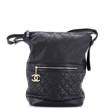 Chanel Casual Style Hobo Quilted Caviar Medium