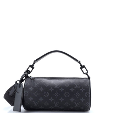 Louis Vuitton Soft Polochon Bag Monogram Eclipse Canvas PM