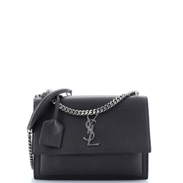 Saint Laurent Sunset Crossbody Bag Leather Medium