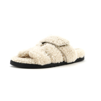 Hermes Women's Chypre Sandals Shearling