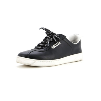 Chanel Women's Logo Laces CC Low-Top Sneakers Leather