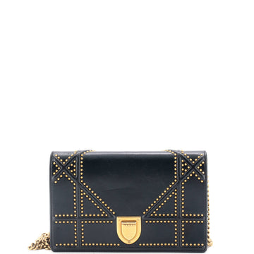 Christian Dior Diorama Wallet on Chain Studded Leather