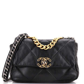 Chanel 19 Flap Bag Quilted Leather Medium