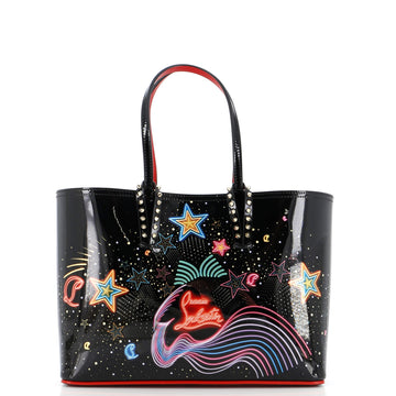 Christian Louboutin Cabata East West Tote Printed Patent Small